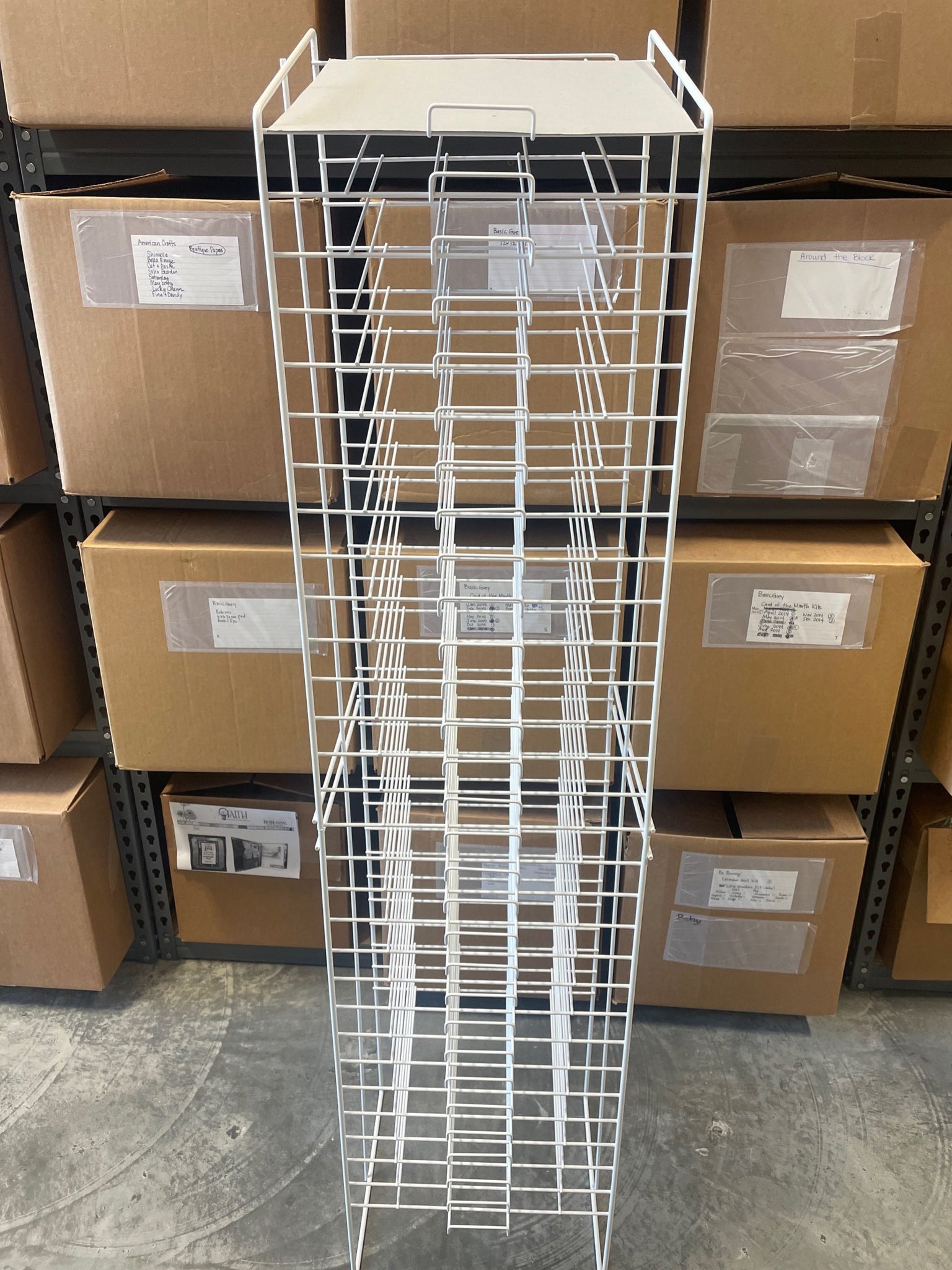 12x12 Paper Wire Shelf - Shipping INCLUDED to most US locations – Priceless  Scrapbooks